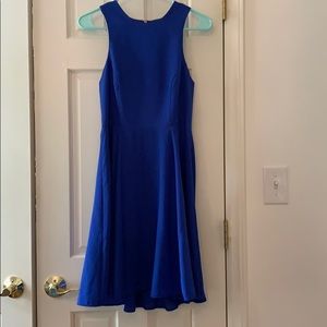 Blue halter dress